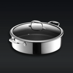 Hybrid Deep Sauté Pan/Chicken Fryer with Lid, 7-Qt