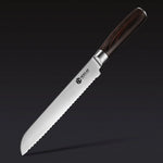 Damascus Steel Serrated Bread Knife, 8