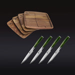 Steak Knife & Bistecca Plate Set, 8-pc (Green)