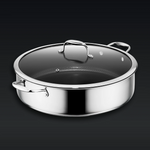 Hybrid Deep Sauté Pan with Lid, 10-QT