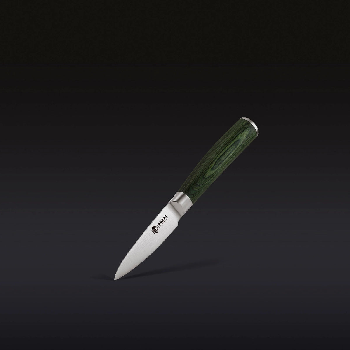 Damascus Steel Paring Knife, 3.5" (Green)