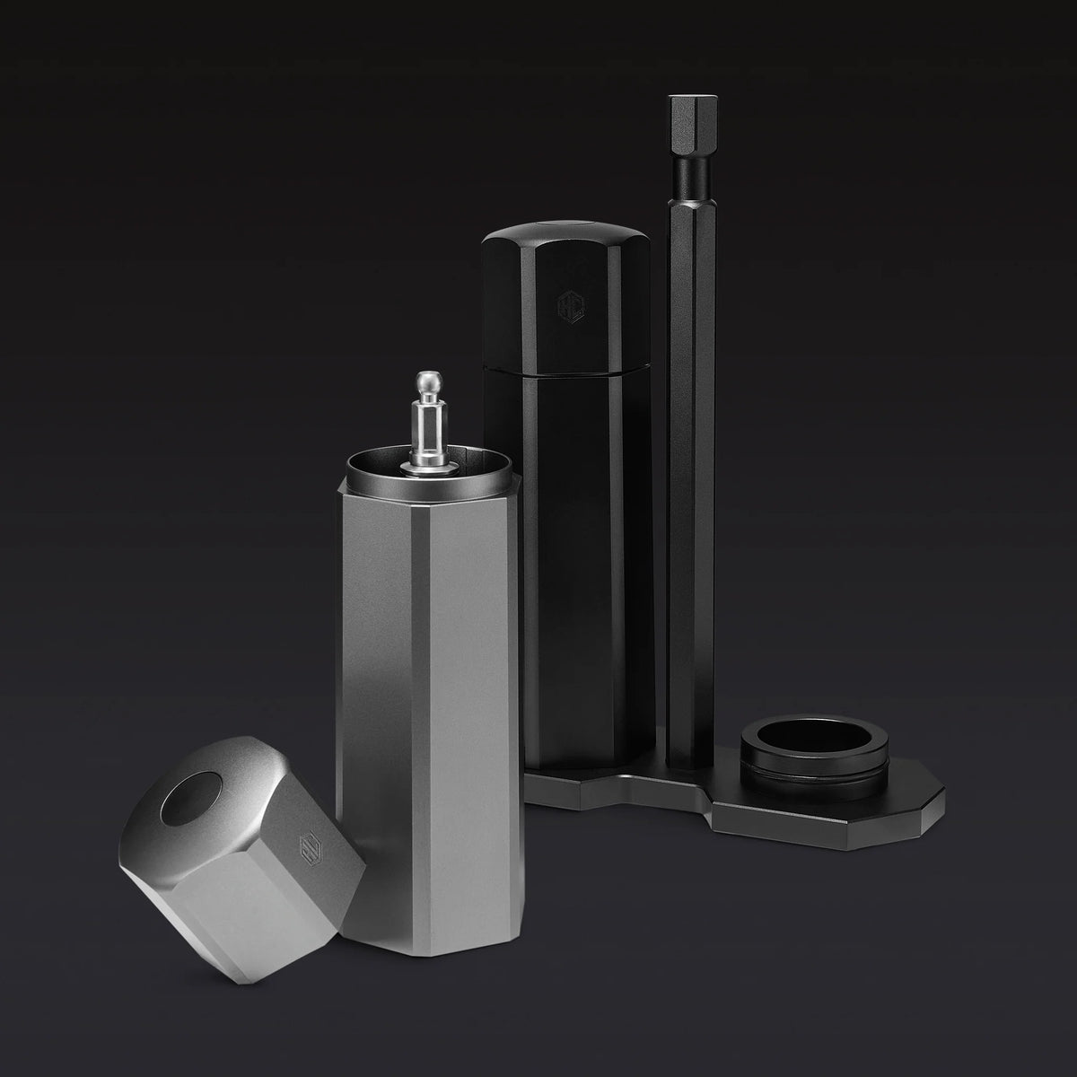 HexMill Tabletop Salt & Pepper Grinder Set