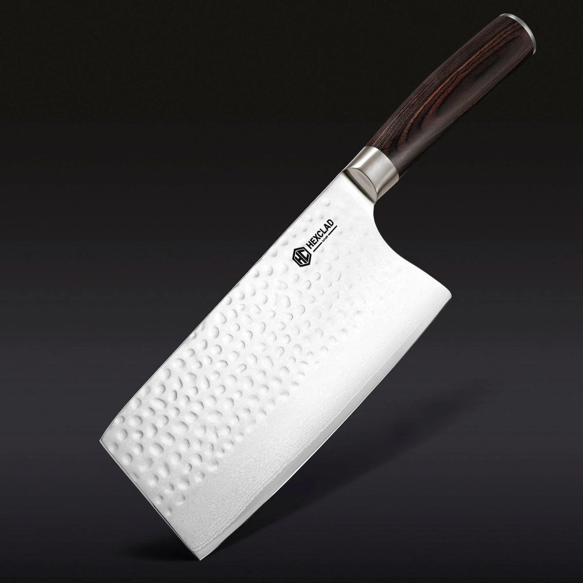 Damascus Steel Cleaver, 7" (Espresso)