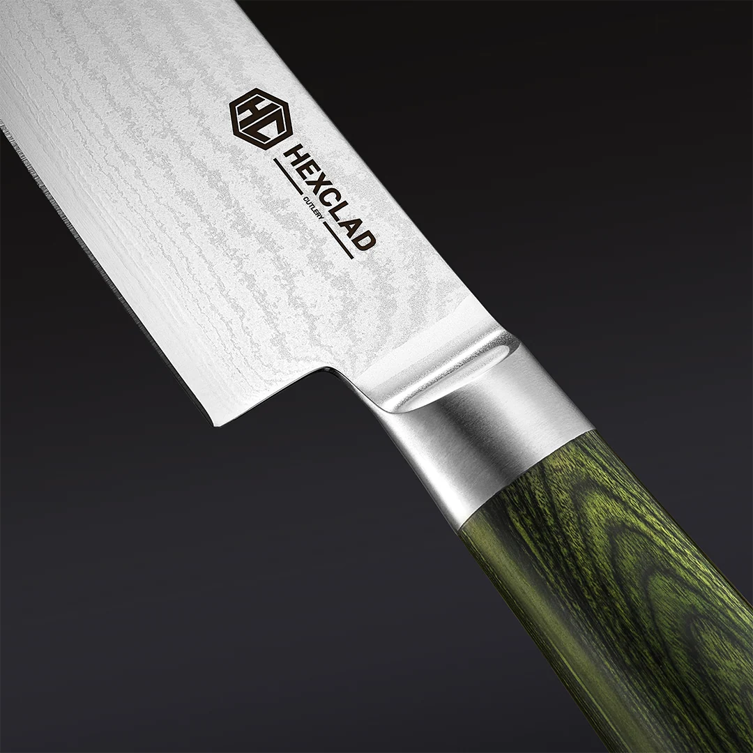 Damascus Steel Starter Knife Set, 2-pc (Green)