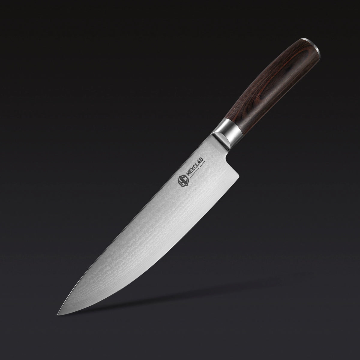 Damascus Steel Chef's Knife, 8" (Espresso)